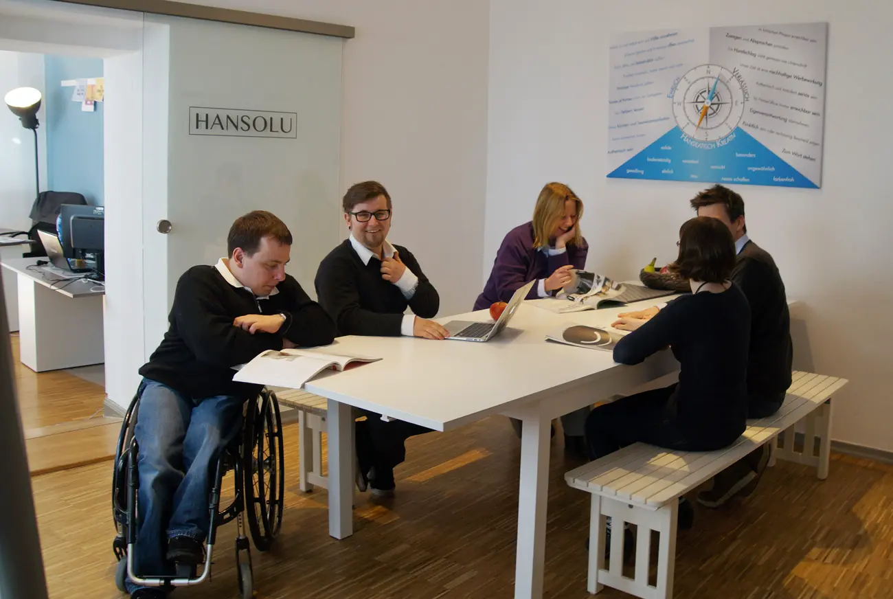 Das Hansolu-Team im Meeting