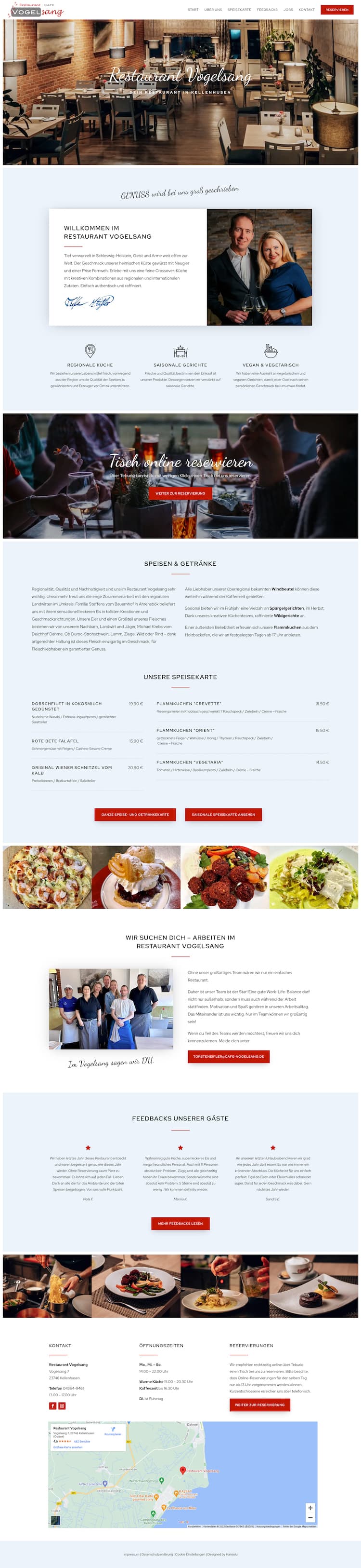Website für Gastronomie