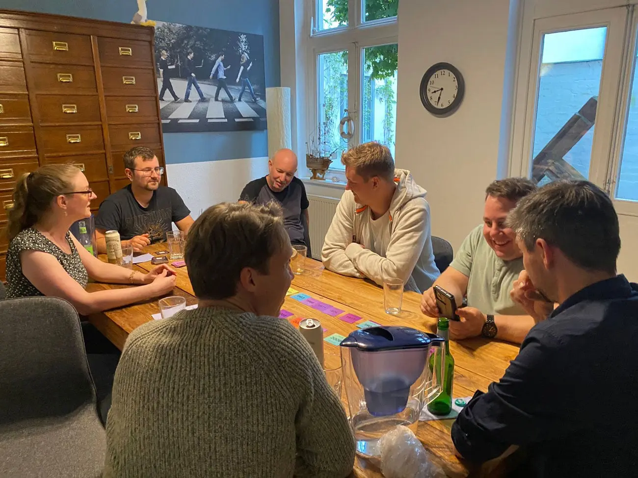 Hansolu-Team beim Spieleabend