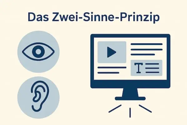 Das Zwei-Sinne-Prinzip für die Gestaltung einer Website nutzen